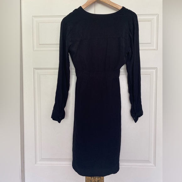 {GAP} Maternity Tie Front Shirt Dress in Black - Maternity XS - Picture 5 of 8